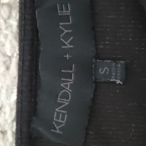 Kendall & Kylie Black Long Sleeve Asymmetrical Bodysuit - Picture 4 of 5